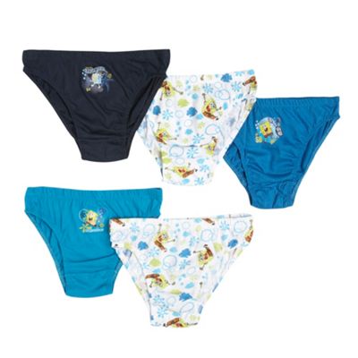 Boys Pack Of Five Spongebob Briefs