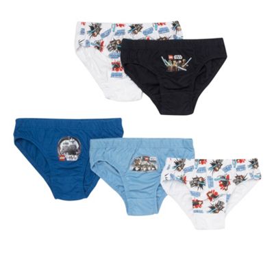 Boys Pack Of Five Star Wars Briefs