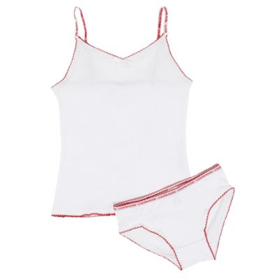 Girls Camisole And Briefs Set