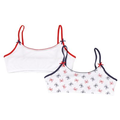 Pack of two girls white crop tops