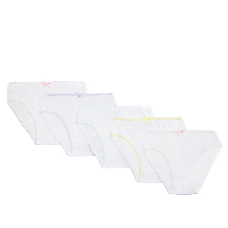 Debenhams - Pack Of Five Girls' White Bikini Briefs Review