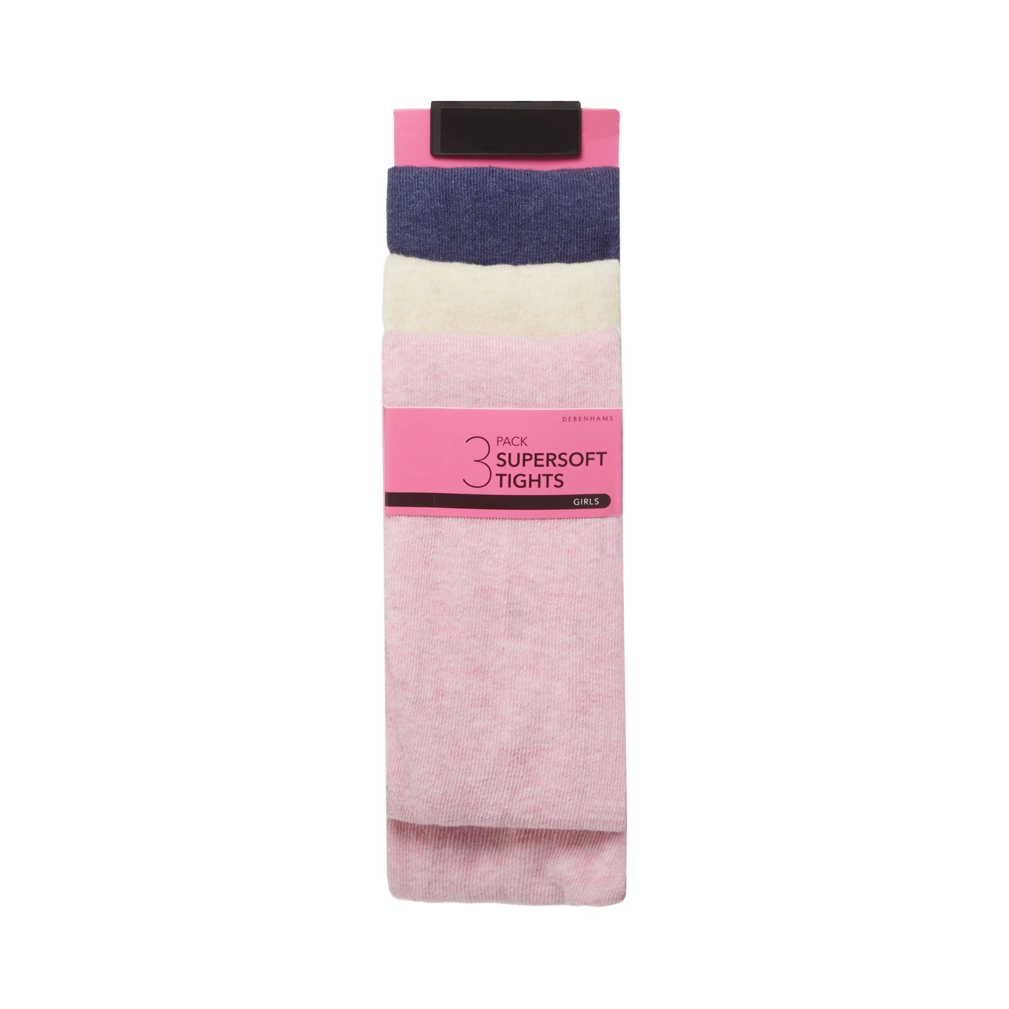 Debenhams Kids Pack Of Three Girls/' Assorted Super Soft Tights