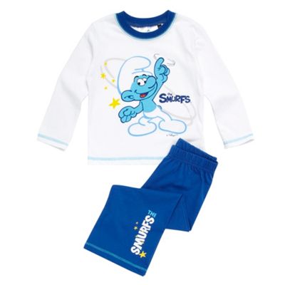 Girls Blue Smurfs Pyjamas