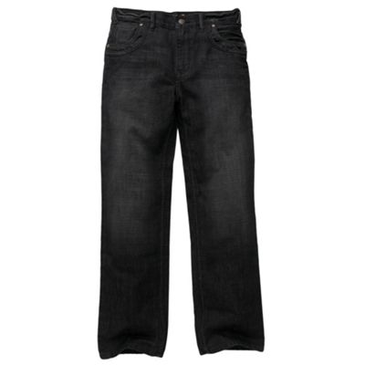 Black front pocket jeans