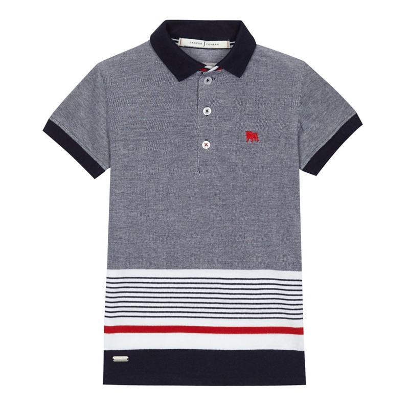 J by Jasper Conran - Boys' Navy Stripe Polo Shirt Review