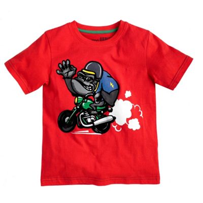 Blue Zoo Red Gorilla bike t-shirt