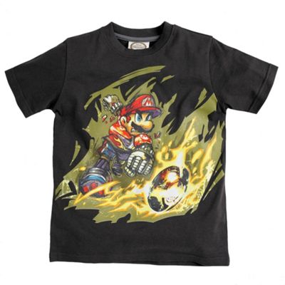 Grey Mario Strikers t-shirt