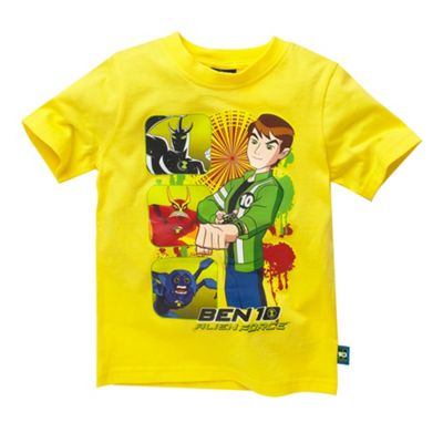 Character Yellow Ben 10 t-shirt
