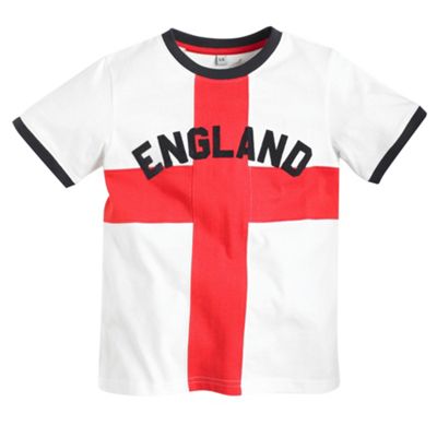 Blue Zoo White England t-shirt