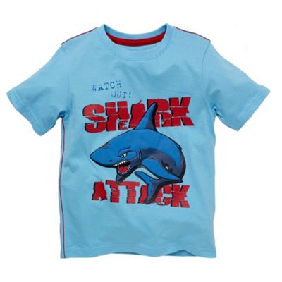 Blue shark attack t-shirt