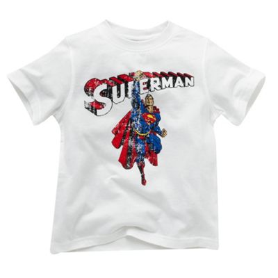 White Superman t-shirt
