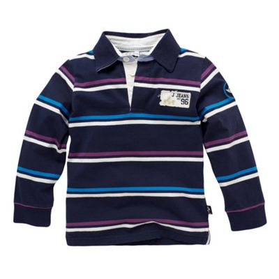 Multi coloured striped rugby shirt