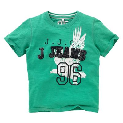 J by Jasper Conran Green logo t-shirt
