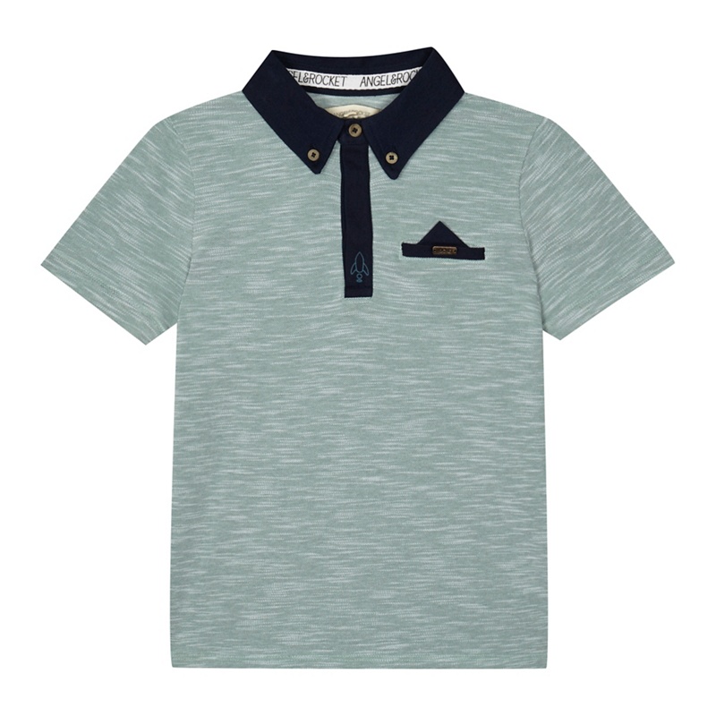 Angel and Rocket - Boys' Green Textured Polo Shirt Review