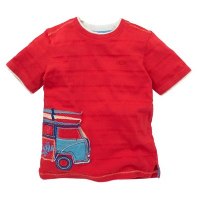 Red camper van t-shirt