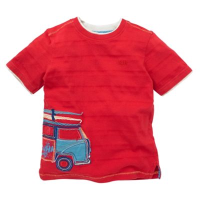 Rocha.John Rocha Red camper van t-shirt