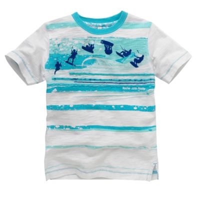 White surfer t shirt