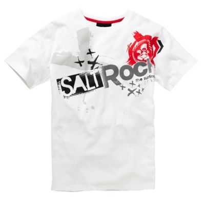 Saltrock White crossed front print t-shirt