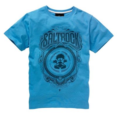 Saltrock Blue shield print t-shirt