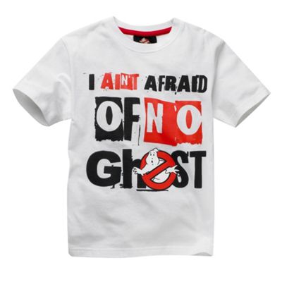 White Ghostbusters t-shirt