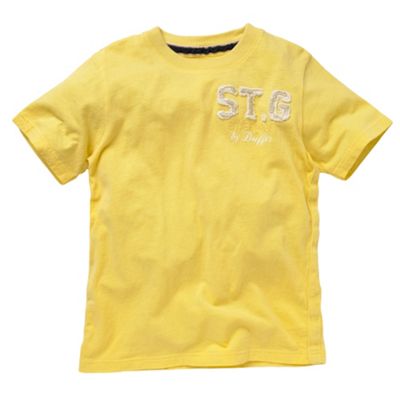 St George by Duffer Yellow basic t-shirt