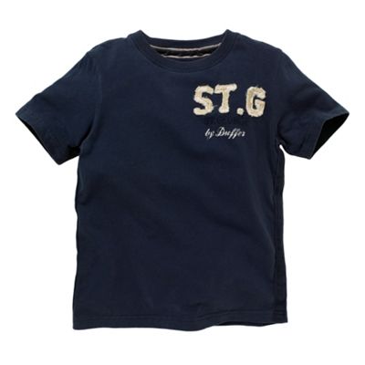 St George by Duffer Navy basic t-shirt