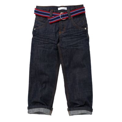 Blue belted jeans