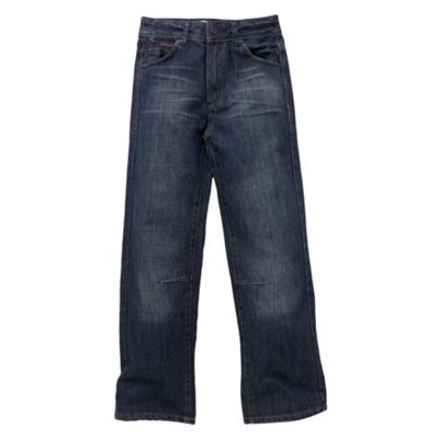 Blue denim jeans