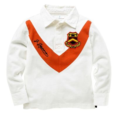 White patch rugby shirt