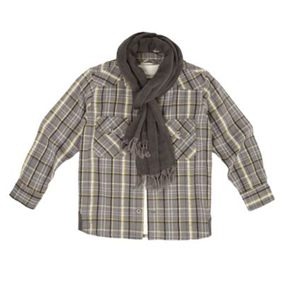 Grey shirt, t-shirt and scarf set