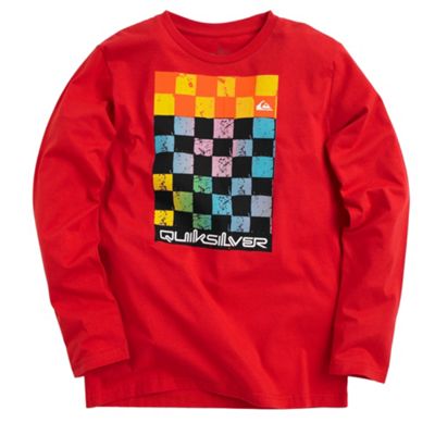 Quiksilver Red checkmate t-shirt