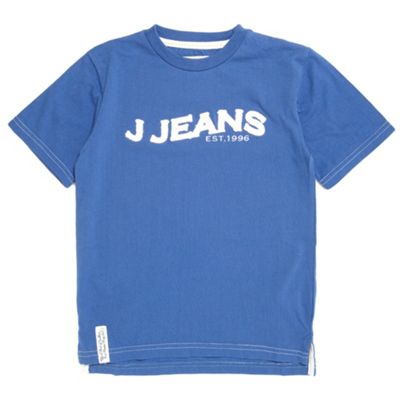 J by Jasper Conran Boys blue logo t-shirt