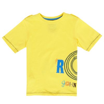 Rocha.John Rocha Yellow boys logo t-shirt