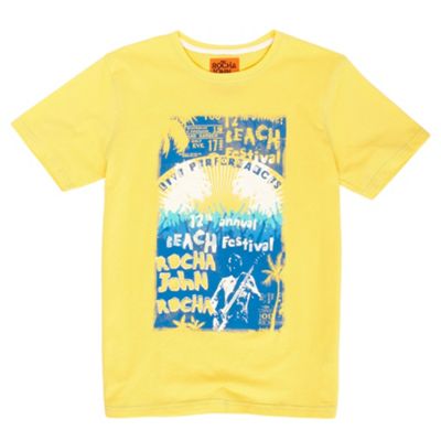 Rocha.John Rocha Yellow boys festival t-shirt