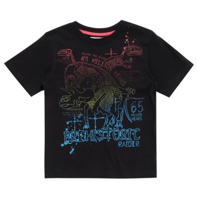 Black boys dinosaur t-shirt