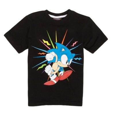 Character Black boys Sonic Flash t-shirt