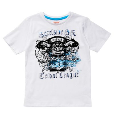 bluezoo White boys tribal t-shirt