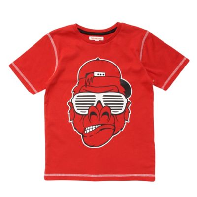 bluezoo Red gorilla boys t-shirt