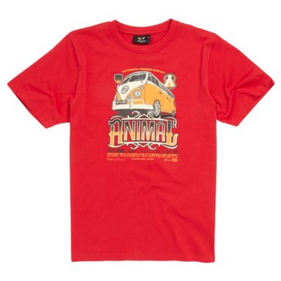 Animal Boys red camper van t-shirt
