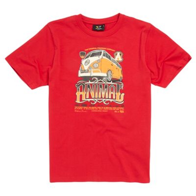 Boys red camper van t-shirt