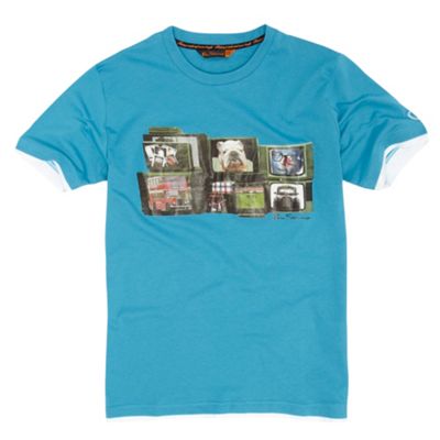 Boys turquoise TV t-shirt