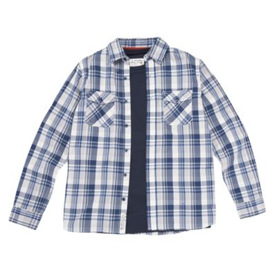 J by Jasper Conran Boys blue shirt and t-shirt set