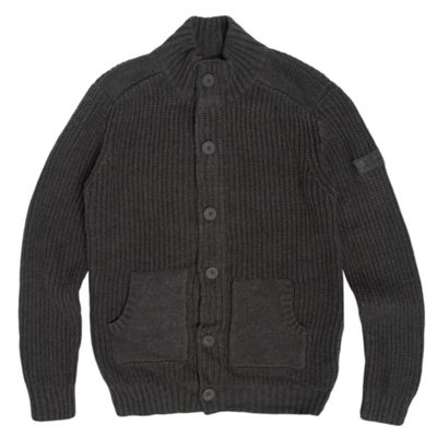 Boys Grey Knitted Cardigan