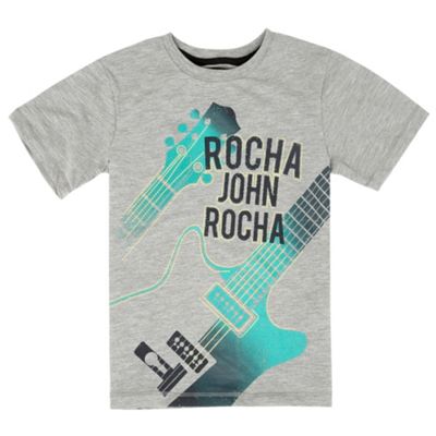 Boys grey guitar t-shirt