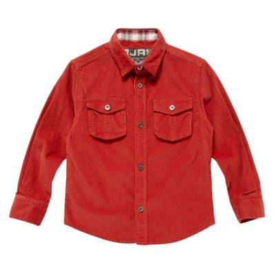 Boys Orange Cord Shirt