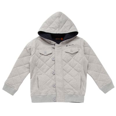 Boys grey quilted sweatshirt