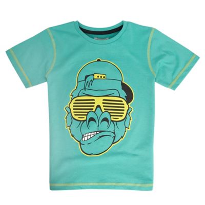 Boys green gorilla t-shirt