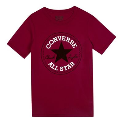 Converse - Boy's burgundy Chuck Taylor t-shirt