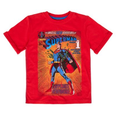 Character Boys red Superman t-shirt