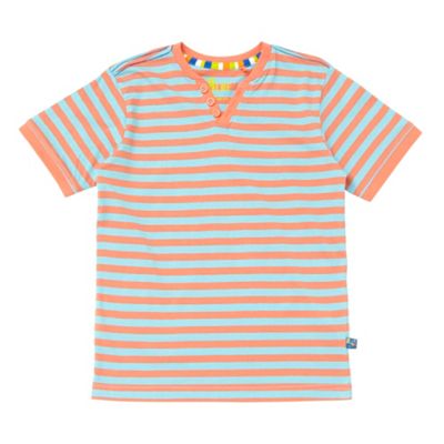 Boys orange notch neck t-shirt